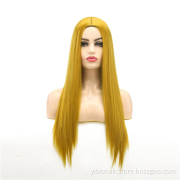 ZYR Long Wavy Synthetic Lace Front Wig Glueless Purple High Temperature Heat Resistant Fiber Hair Wigs for Women Light Swiss HEN